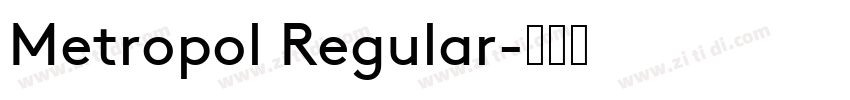 Metropol Regular字体转换